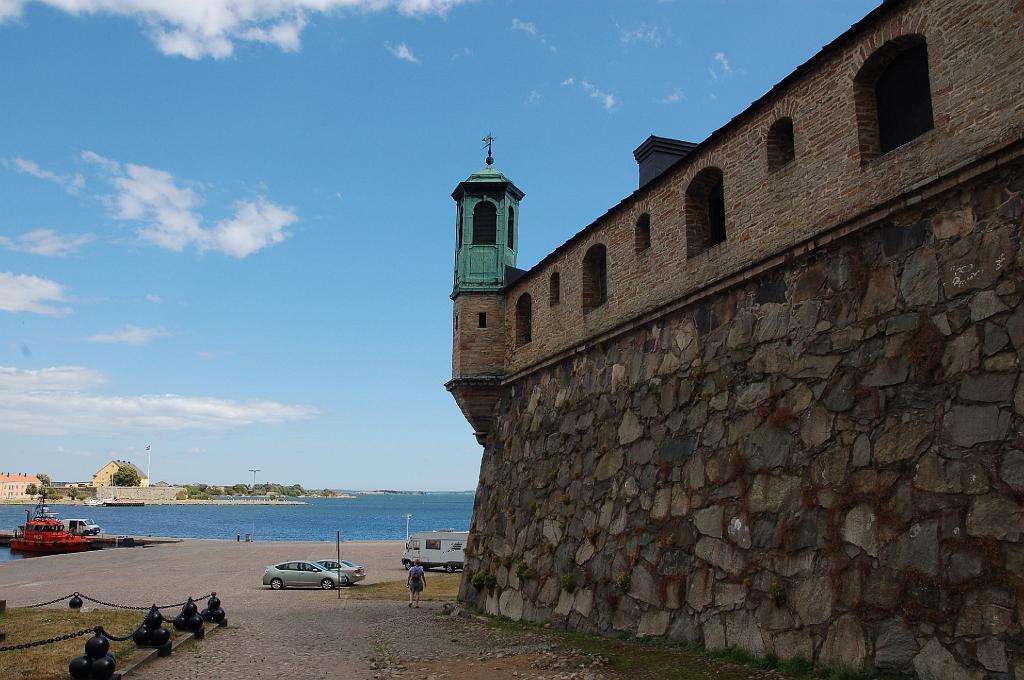 2008-07-14_026.JPG - Karlskrona,  deel van de oude stadsmuren.